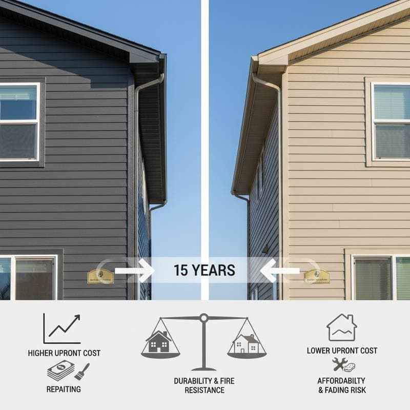 Featured image for Fiber Cement vs Vinyl: 15-Year Costs Exposed