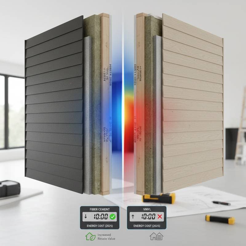 Featured image for Fiber Cement vs Vinyl: Slash Energy Bills in 2025?