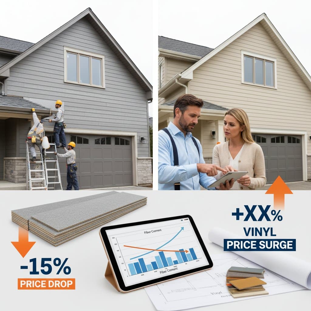 Featured image for Fiber Cement Drops 15% While Vinyl Prices Surge