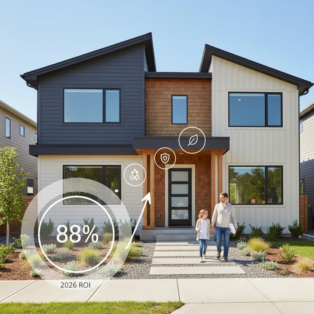 Featured image for Why Fiber Cement Siding Tops ROI Charts at 88%