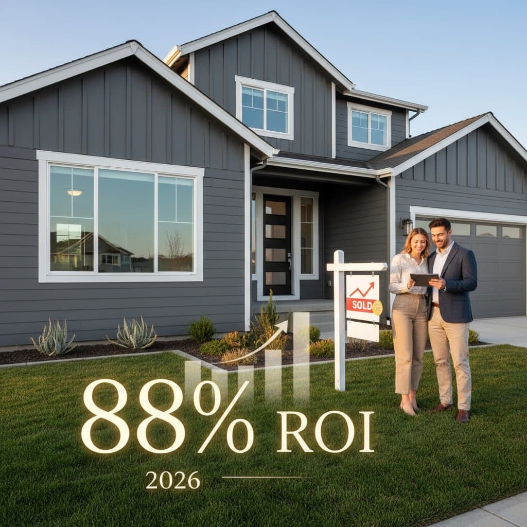 Featured image for Fiber Cement Siding Hits 88% ROI in 2026