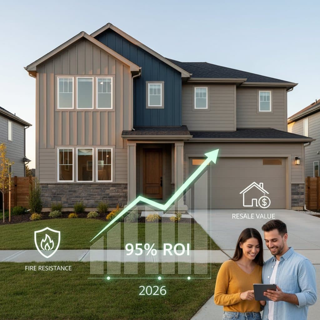 Featured image for Fiber Cement's 95% ROI Crushes Vinyl in 2026