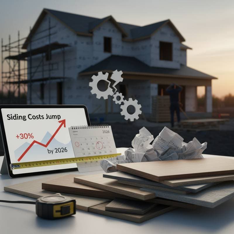 Image for Siding Costs Jump 30% as Material Shortages Hit