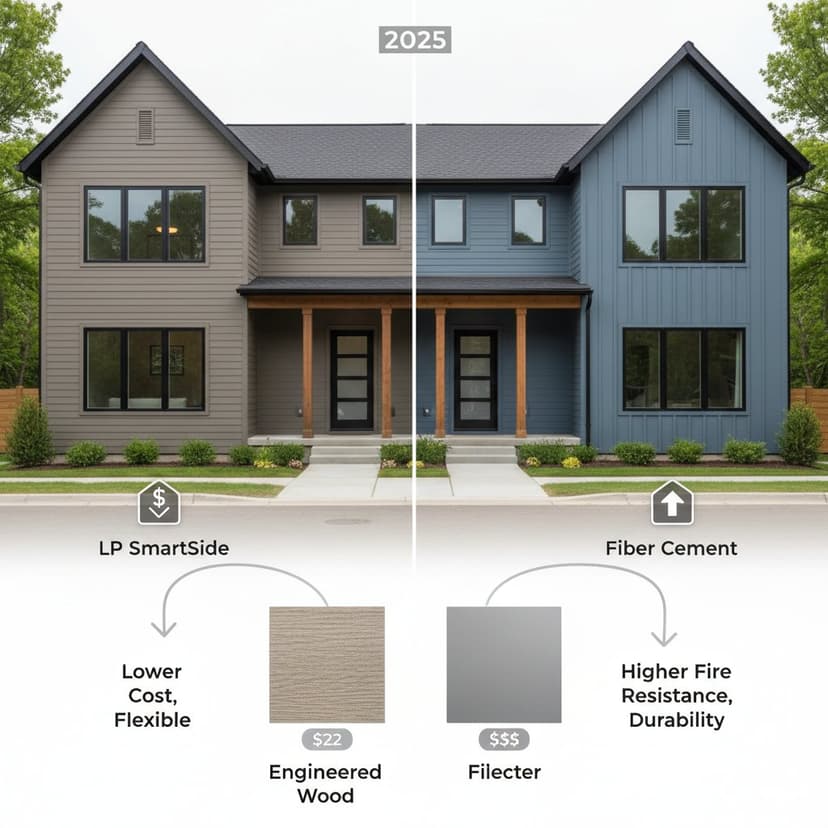 Smart Siding Example LP SmartSide Siding Saves $2-3 vs. Fiber Cement Costs | 2025 Guide ...